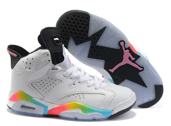 New 2014 Womens Air Jordan 6 White Black New Style